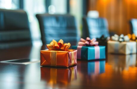 corporate-gifts-displayed-boardroom-table-business-meeting_---corporate gifts oman--stationery suppliers in oman