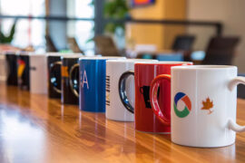customized corporate gifts with logo - customized mugs