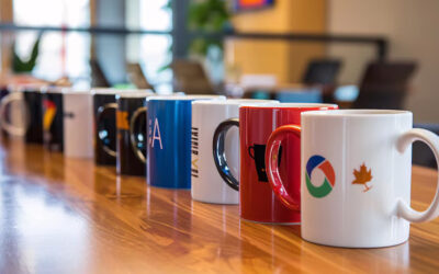 customized corporate gifts with logo - customized mugs