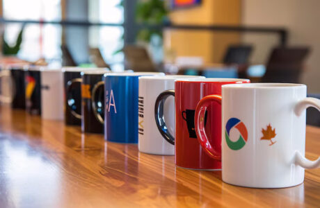 customized corporate gifts with logo - customized mugs
