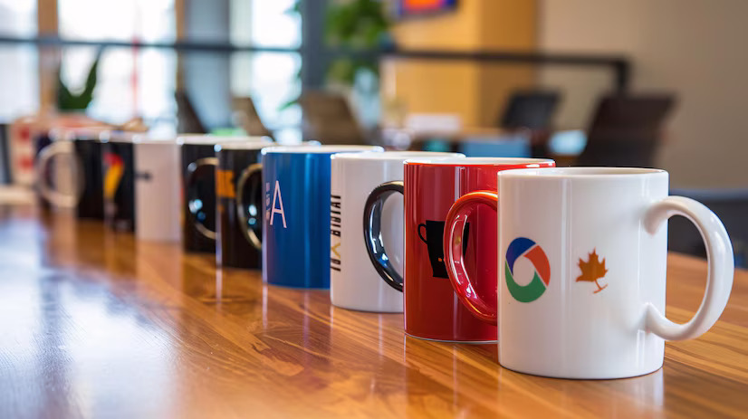 customized corporate gifts with logo - customized mugs