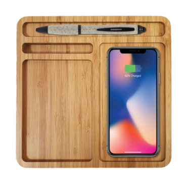 Eco-Friendly Bamboo Wireless Charger