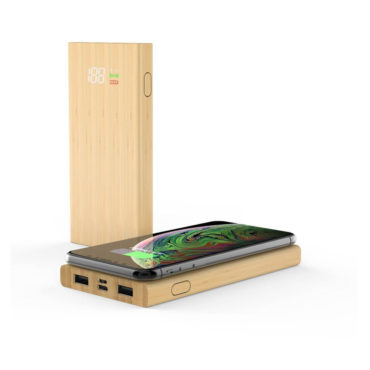 COMRAT Bamboo Wireless Powerbank
