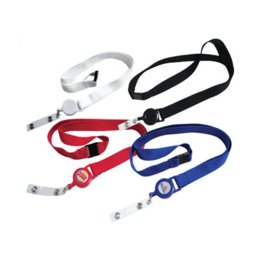 customized corporate gifts - lanyard with reel badge