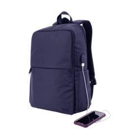 LUJIAN Laptop Backpack With USB Port (Blue)