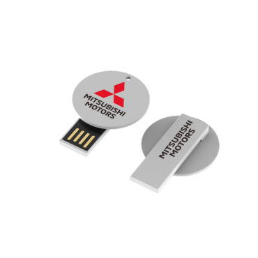 Round Card Popular Promotional USB Flash Drive with logo