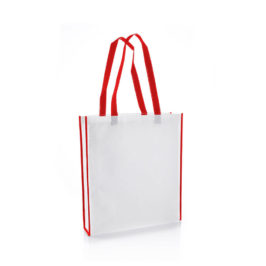 Non woven shopping bag Vertical Red