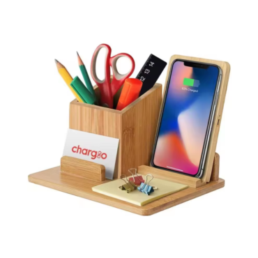 office desk accessories - wireless charger and desk organiser