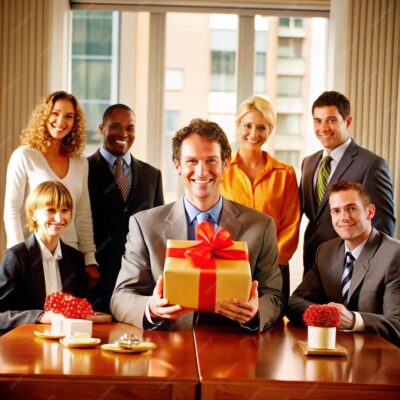 man-holding-present-with-red-ribbon-around-it_-PROMOTIONAL GIFTS DUBAI