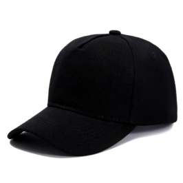 Baseball 5 Panel Brush Cotton (Black)