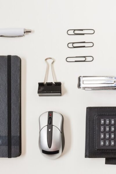 top-view-office-material-table_-