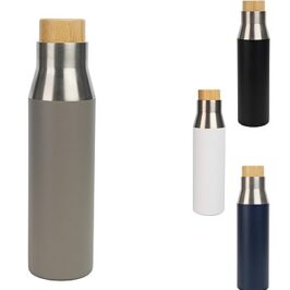 Nivora Vacuum Bottle with Bamboo Lid – 500 ML