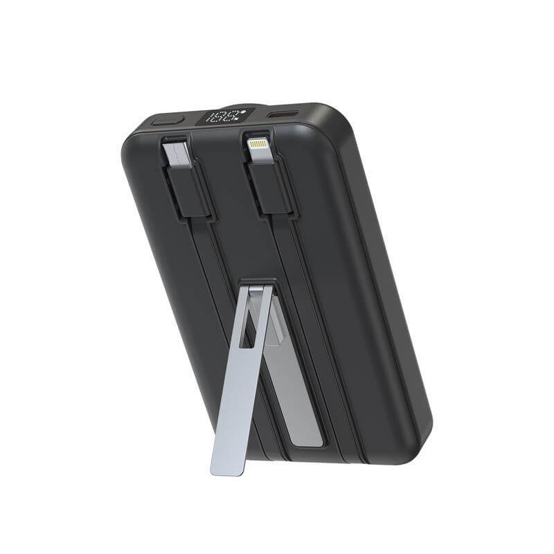 SOLANO - @memorii mAh Mag Wireless Powerbank with Inbuilt Cables ()